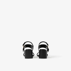 Monogram Motif Leather Sandals