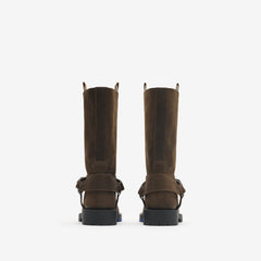 Suede Soft Saddle Low Boots