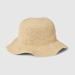 Straw Hat With Gucci Patch