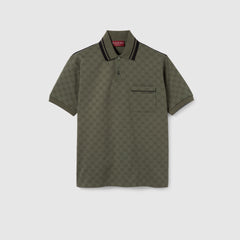GG Nylon And Cotton Polo Shirt