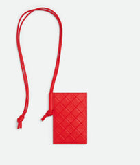 Intrecciato Stamp Badge Holder