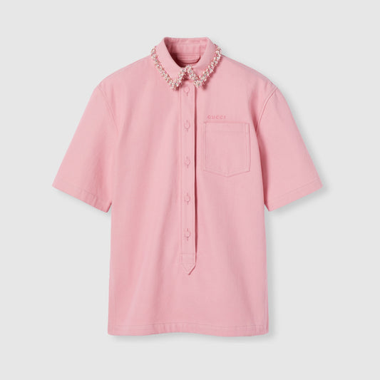 Denim Shirt With Embroidery