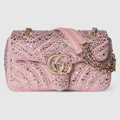 GG Marmont Crystals Small Shoulder Bag