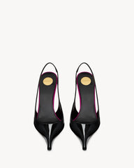 Amalia Slingback Pumps In Patent Leather