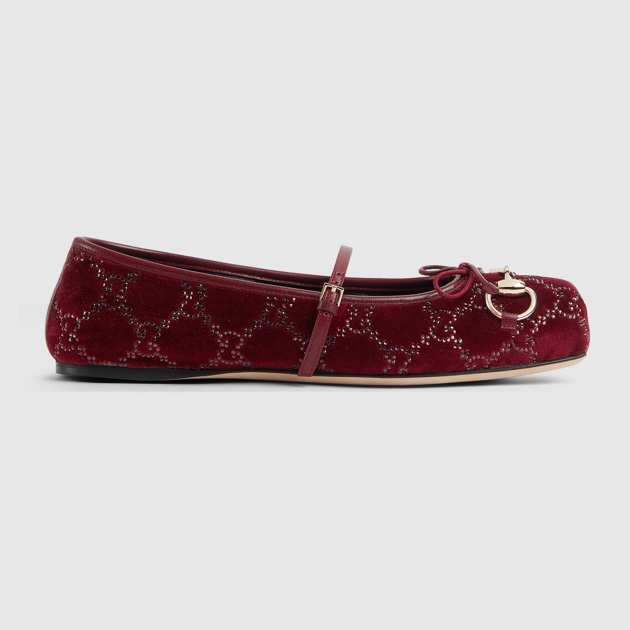 Women's Gg Crystal Gucci Horsebit Ballet Flat – Lux Afrique Boutique