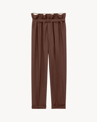 Paperbag Pants In Wool And Mohair