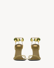 Mon Chéri Sandals In Suede And Rhinestones