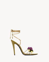 Mon Chéri Sandals In Suede And Rhinestones