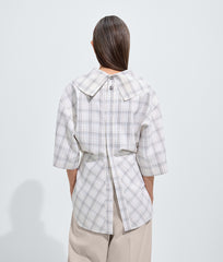 Soft Wool Check Top