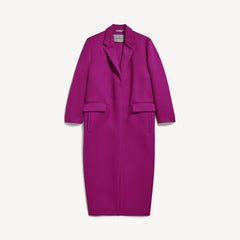 Women's Long Sack Coat In Violet