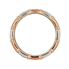 Xpandable™ diamond and coral bracelet