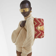 Two-Tone Beads And Fringes Baguette