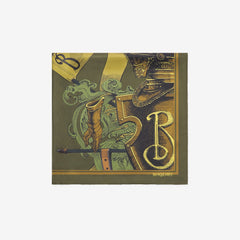 Etched Knight Silk Scarf