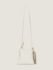 Mini Belted Hobo Bag In Leather