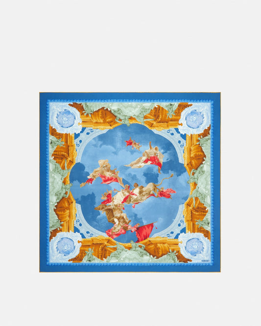 Printed Silk Twill Scarf 90 cm