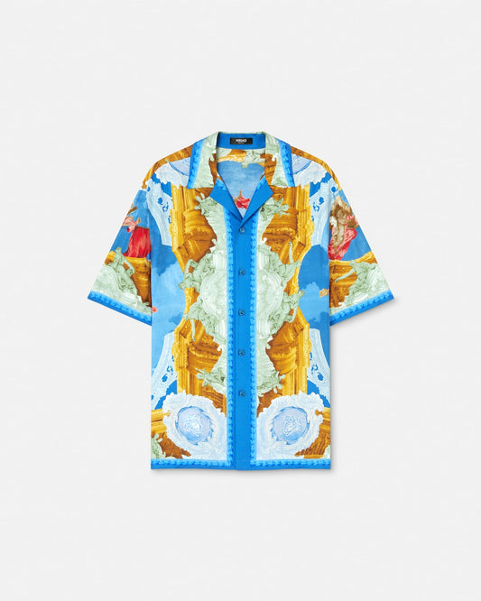 Printed Silk Twill Regular Shirt