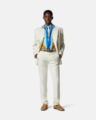 Printed Silk Twill Regular Shirt