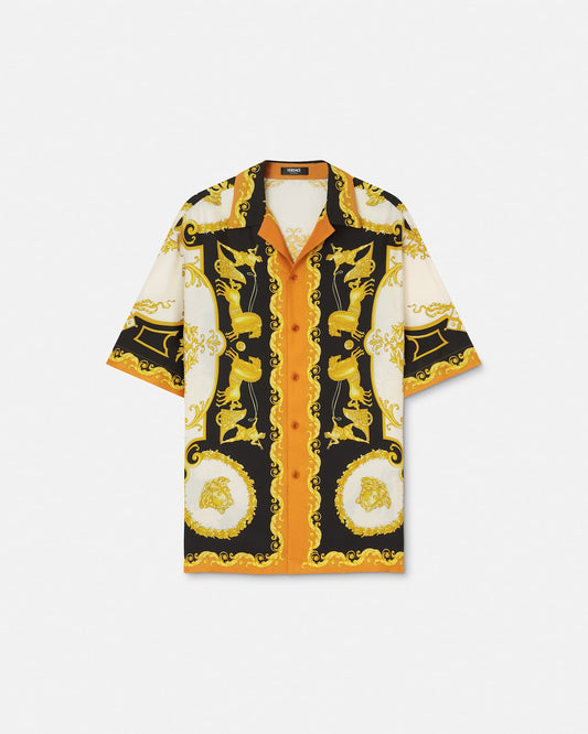 Printed Silk Twill Regular Shirt