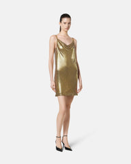 Metal Mesh Slip Mini Dress