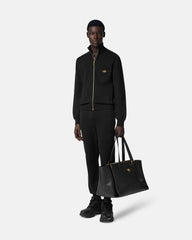 Cashmere-Cotton Knit Polo Cardigan