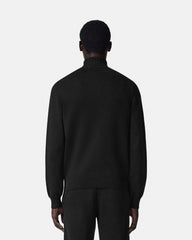 Cashmere-Cotton Knit Polo Cardigan