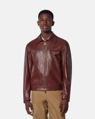 Leather Blouson Jacket