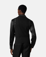 Embellished Cashmere-Blend Knit Vest