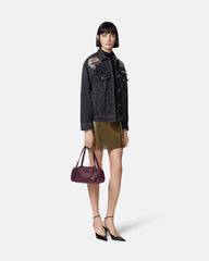 Metal Mesh Denim Trucker Jacket