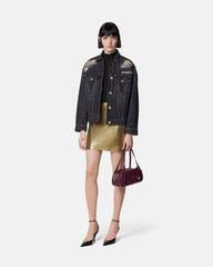 Metal Mesh Mini Skirt