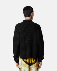 Mixed-Stitch Wool Knit Jumper