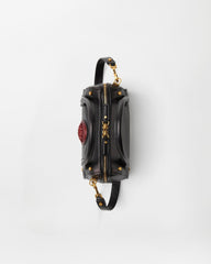 Roomy Small Leather Boston Bag