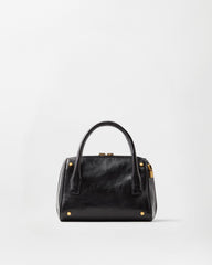 Roomy Small Leather Boston Bag