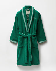 Cotton-terry Jacquard Bathrobe