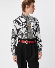 Printed Silk Twill Regular Shirt