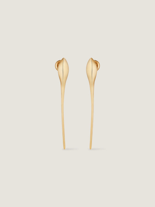 Maple Seed Earrings In Metal