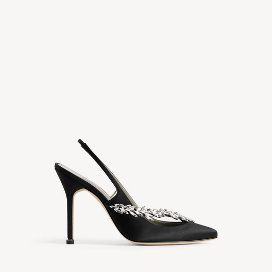 Women's Balenciaga | Manolo Blahnik Slingback in Black