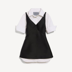 Women's Hybrid Shirt Dress in Black