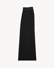Corduroy Trouserswide-leg Tuxedo Pants In Grain De Poudre
