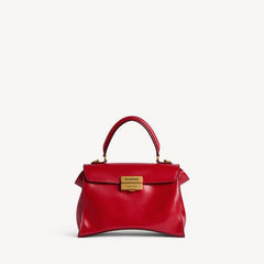Women's Hourglass Avenue Top Handle Bag Small In Carmin Red