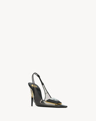 Sibyl Slingback Pumps In Tpu And Patent Leather