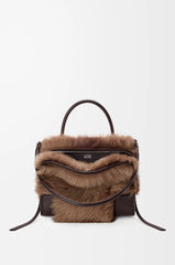 Medium Amazona 180 Bag In Soft Calfskin And Shearling