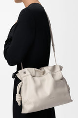 Panta Medium Flamenco Clutch In Shiny Calfskin