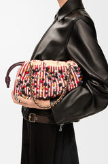 Medium Flamenco Purse In Embroidered Textile