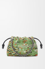 Medium Flamenco Purse In Embroidered Textile