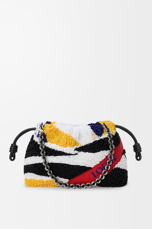 Medium Flamenco Purse In Embroidered Nappa