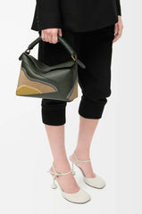 Small Puzzle Edge Landscape Bag In Nappa Calfskin