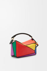 Puzzle 10 Multicolour Re-Edition Bag In Classic Calfskin