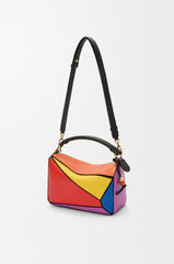 Puzzle 10 Multicolour Re-edition Bag In Classic Calfskin