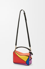 Puzzle 10 Multicolour Re-edition Bag In Classic Calfskin