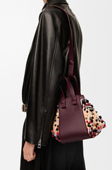 Compact Hammock Bag In Embroidered Textile